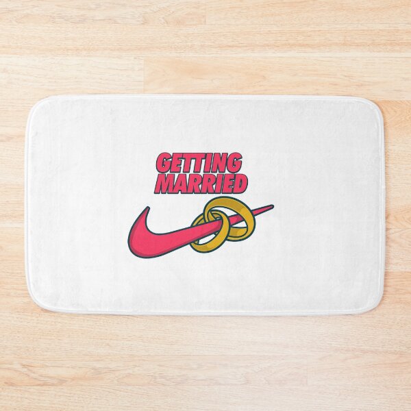 Item preview, Getting Married Nike bacherlette T-Shirt Stickers 09630 designed and sold by HustleChicken.