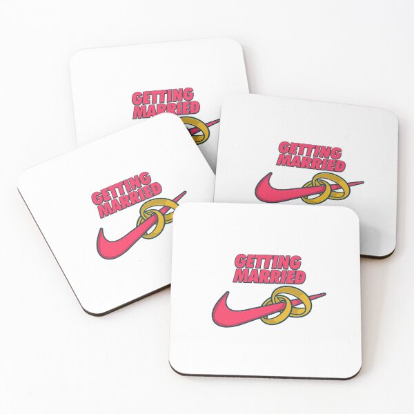 Item preview, Getting Married Nike bacherlette T-Shirt Stickers 09630 designed and sold by HustleChicken.
