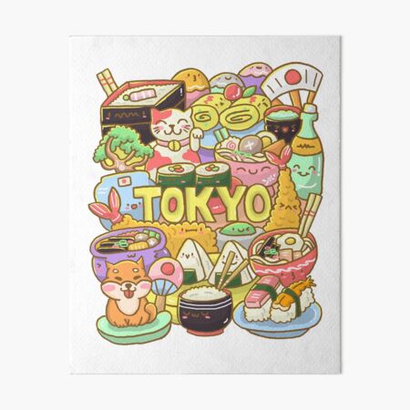 Cute Bento Box Art Board Print for Sale by chaoscorgi