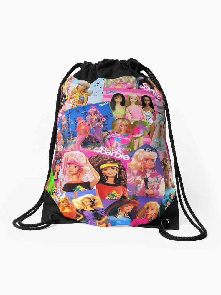 barbie drawstring bag