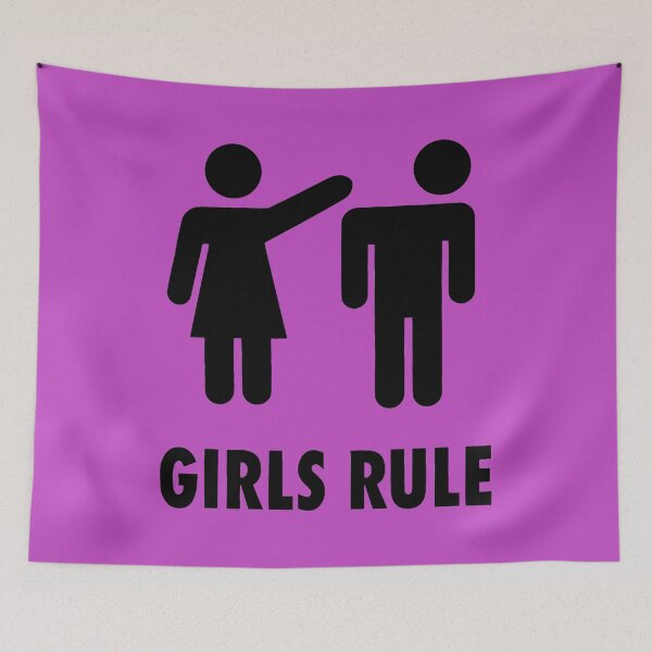 Item preview, Funny Girls Rule Feminist designed and sold by SwagHut.