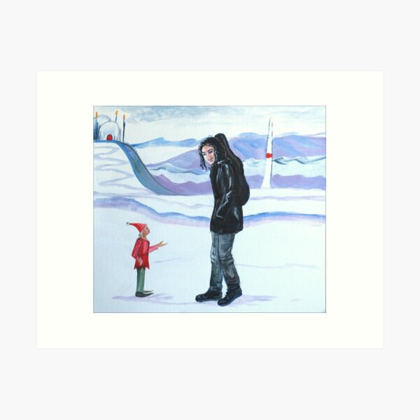 Modern-day Maglor at the North Pole Art Print