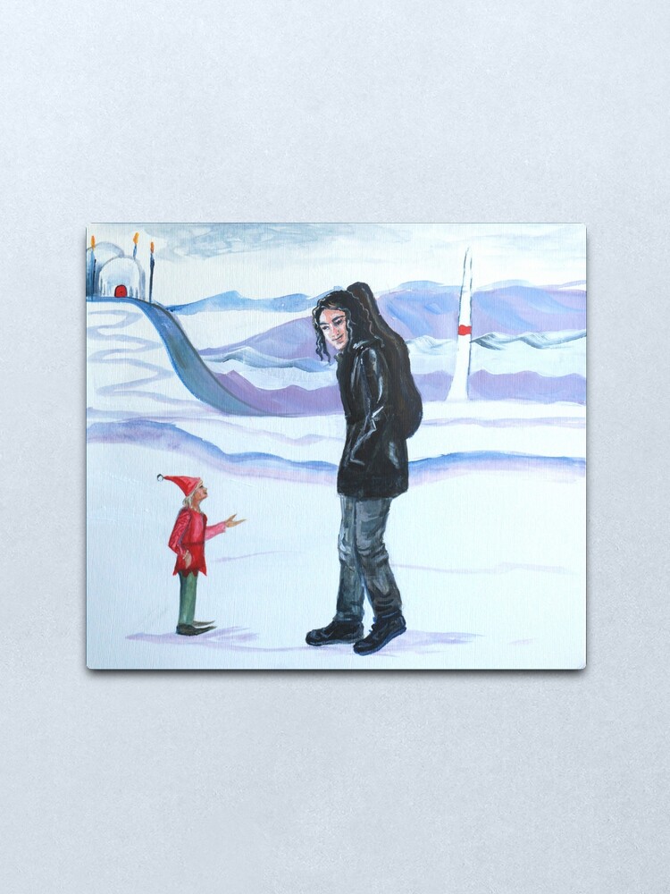 Alternate view of Modern-day Maglor at the North Pole Metal Print