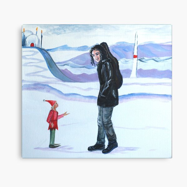 Modern-day Maglor at the North Pole Canvas Print