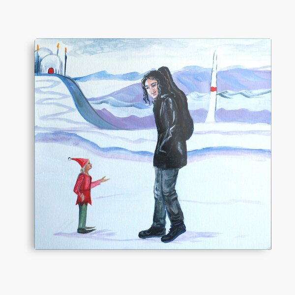 Modern-day Maglor at the North Pole Metal Print