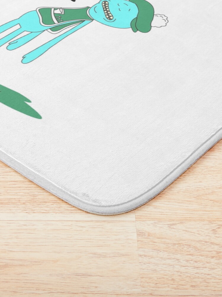 Alternate view of Mr. Meeseeks Quote T-shirt - You Gotta Relax - White Bath Mat