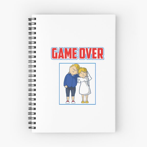 Artikelvorschau, game over bacherlette T-Shirt Stickers 09630 entworfen und verkauft von HustleChicken.