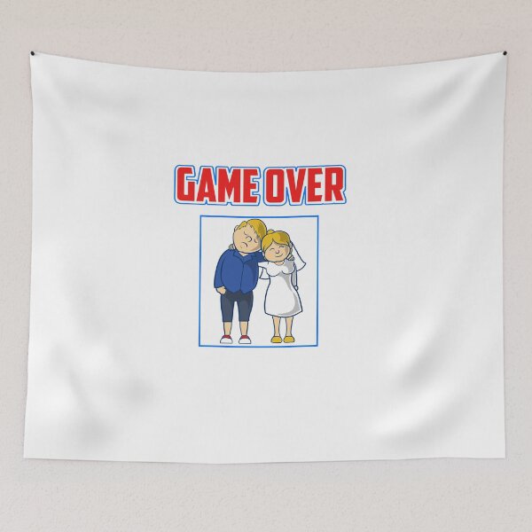Item preview, game over bacherlette T-Shirt Stickers 09630 designed and sold by HustleChicken.