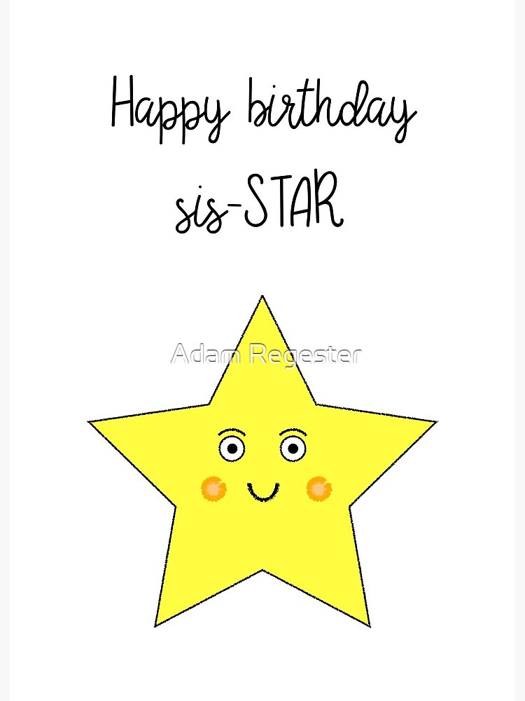 My sister's birthday card (front) by TsukariKaoru on DeviantArt