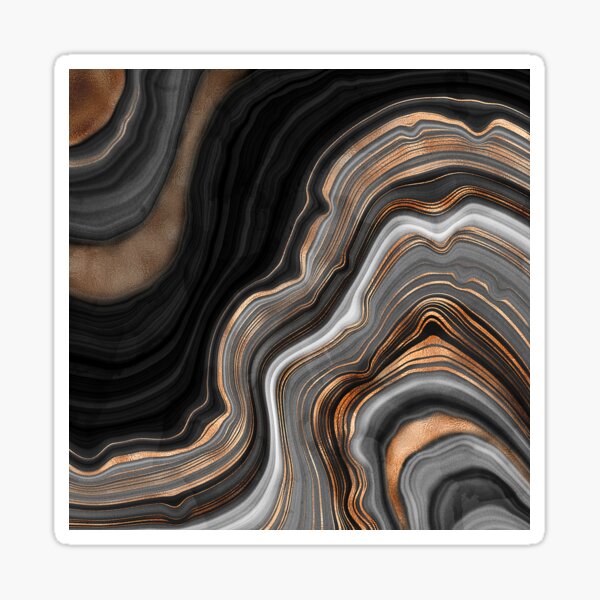 Item preview, Elegant Black and Gray Faux Marble with Gold Veins designed and sold by MysticMarble.