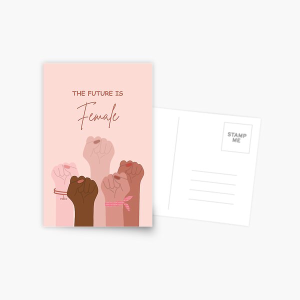 The Future is Female Postcard