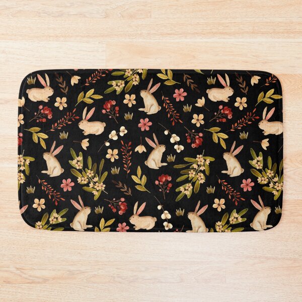 Item preview, Cute rabbits. Delicate black pattern designed and sold by JuliaBadeeva.