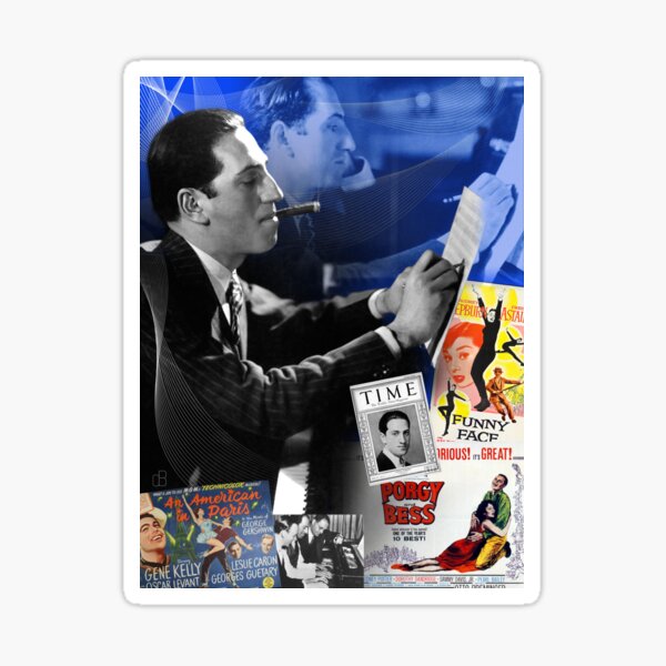 Item preview, Gershwin Collage Portrait designed and sold by STYLE + EXPRESSION.