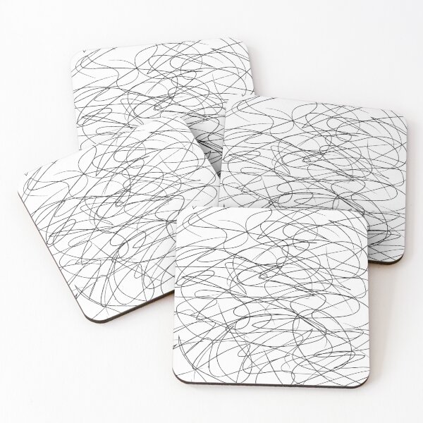 Item preview, Hand Drawn Scribbles (black/white) designed and sold by Design Minds Boutique.