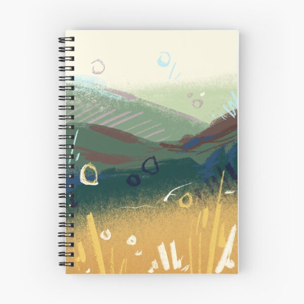 Item preview, Abstract Landscape with Grass in Green and Yellow Ochre designed and sold by Manda Lyn LaCorte.