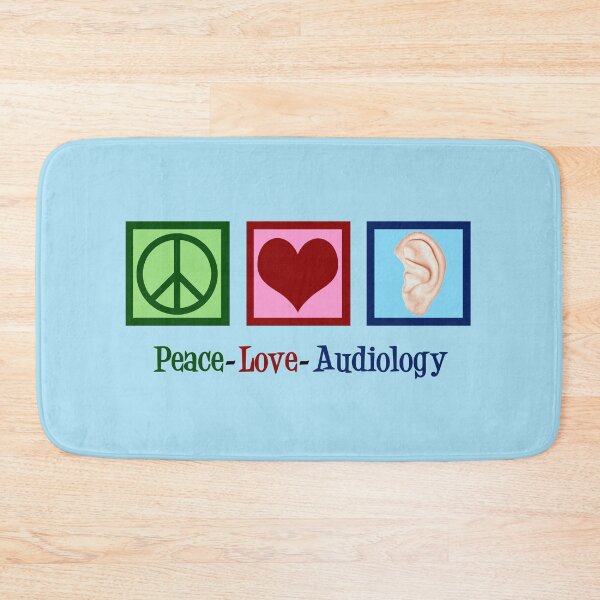 Item preview, Peace Love Audiology designed and sold by Epic Love Designs.
