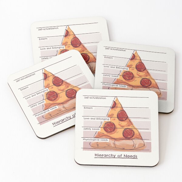 Item preview, Hierarchy of Needs // Pizza, Psychology, Maslow Pyramid designed and sold by Geekydog.