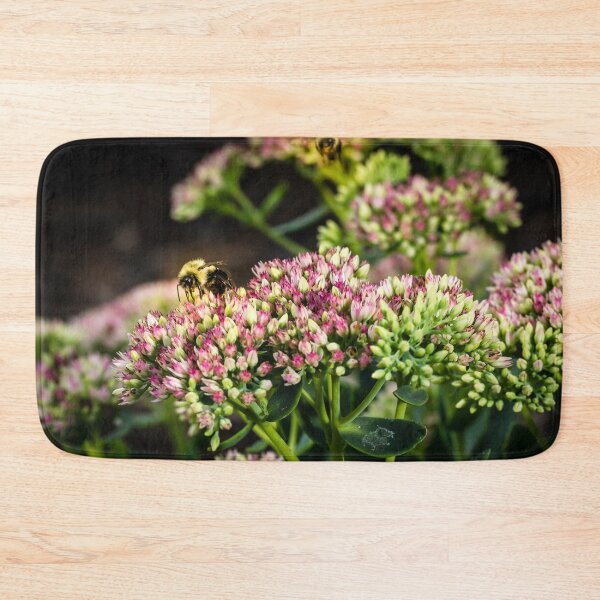Item preview, Bees On Sedum (Stonecrop) Flowers In The Garden designed and sold by Robert Alsop.