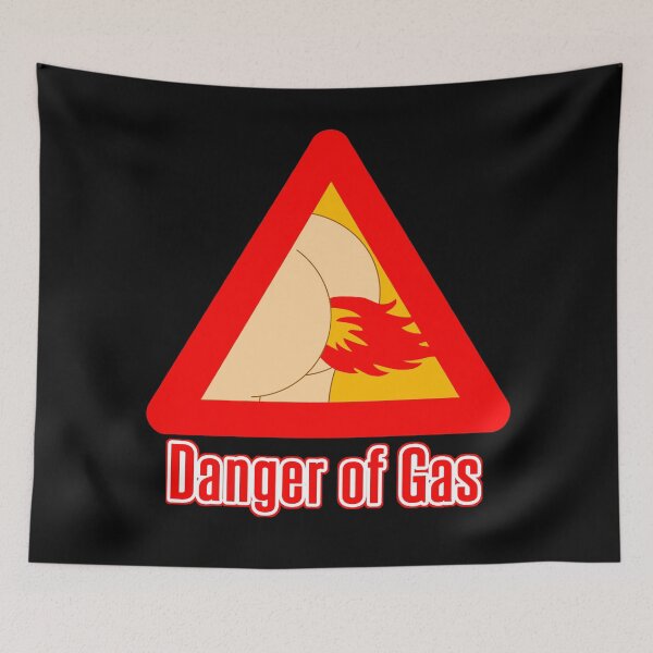 Item preview, Danger of gas, funny fart humour design designed and sold by Kam-designs.