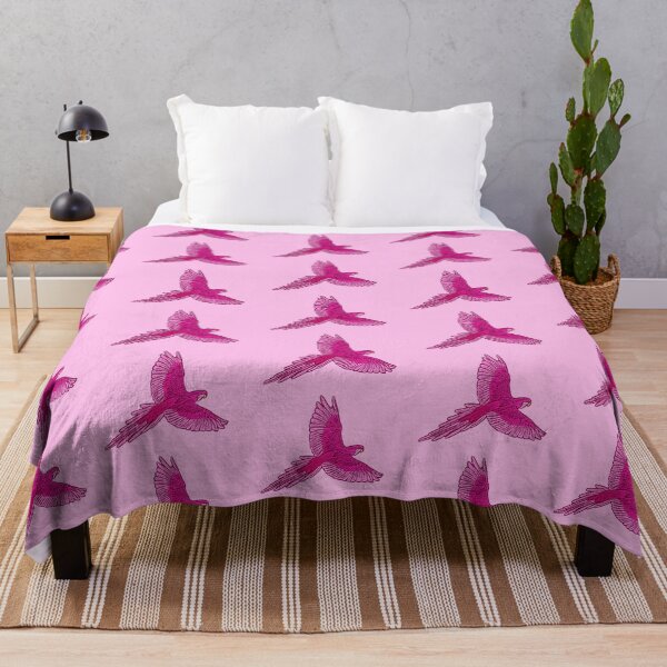 Item preview, Parrot in Flight, Fuchsia and Ice Pink designed and sold by Marymarice.