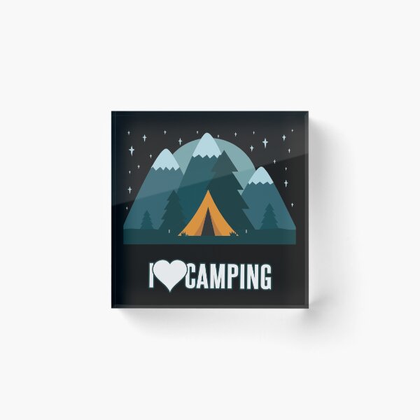 Item preview, I love camping, camping lovers design designed and sold by Kam-designs.