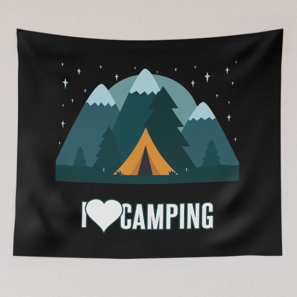 Item preview, I love camping, camping lovers design designed and sold by Kam-designs.