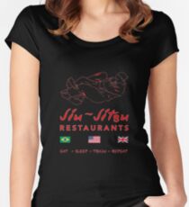 Jiu-Jitsu restaurant Women's Fitted Scoop T-Shirt