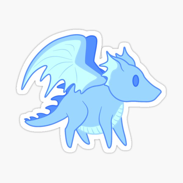 Frost Dragon Stickers Redbubble - roblox frost dragon toy