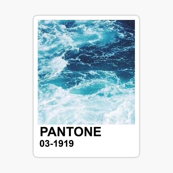 Ocean Pantone Chip Sticker