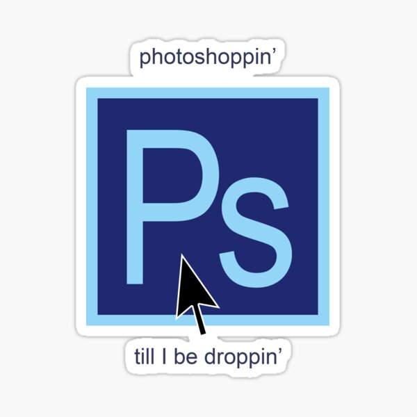 Funny photoshop digital design Sticker