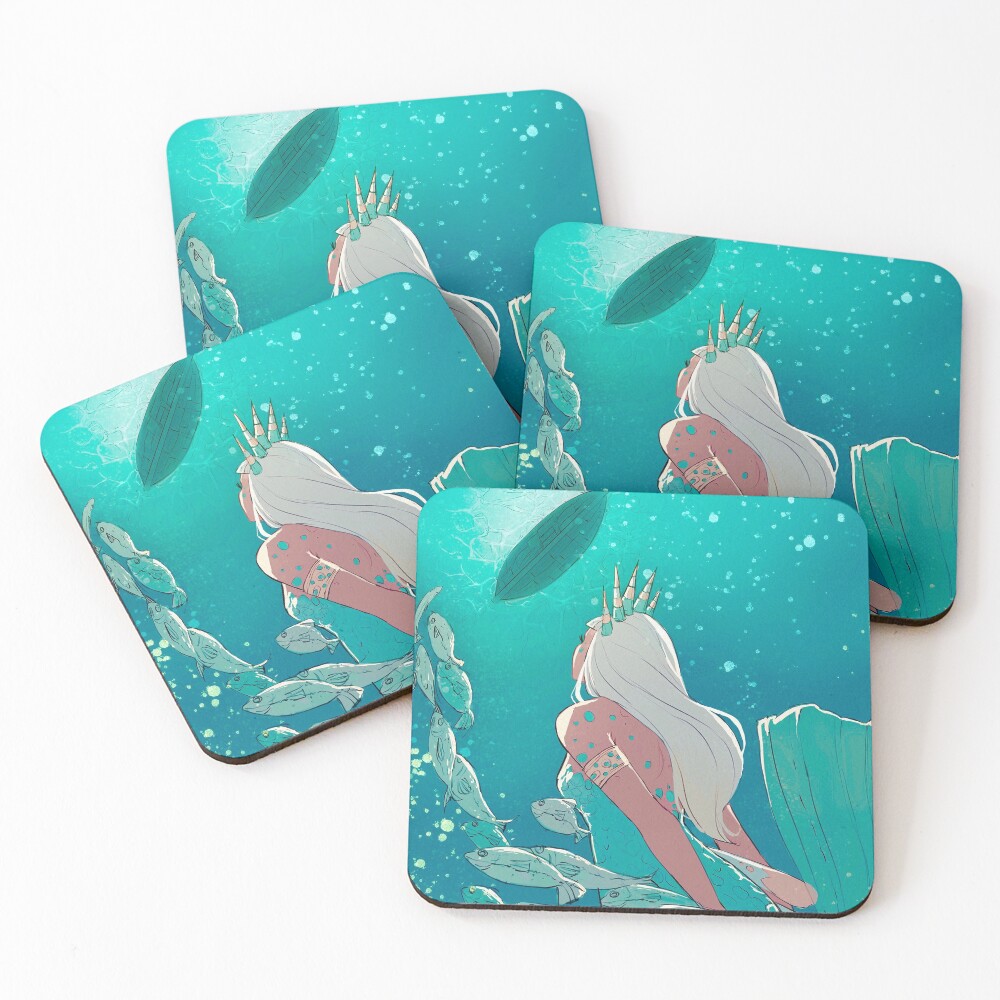 mermaid Coasters (Set of 4)