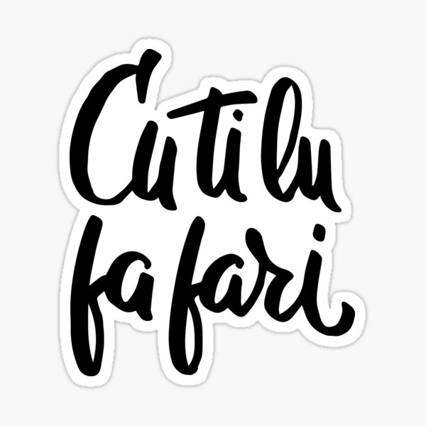 Item preview, Cu ti lu fa fari - #siculigrafia designed and sold by premedito.