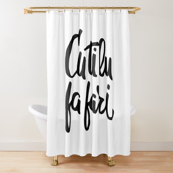 Cu ti lu fa fari - #siculigrafia Shower Curtain