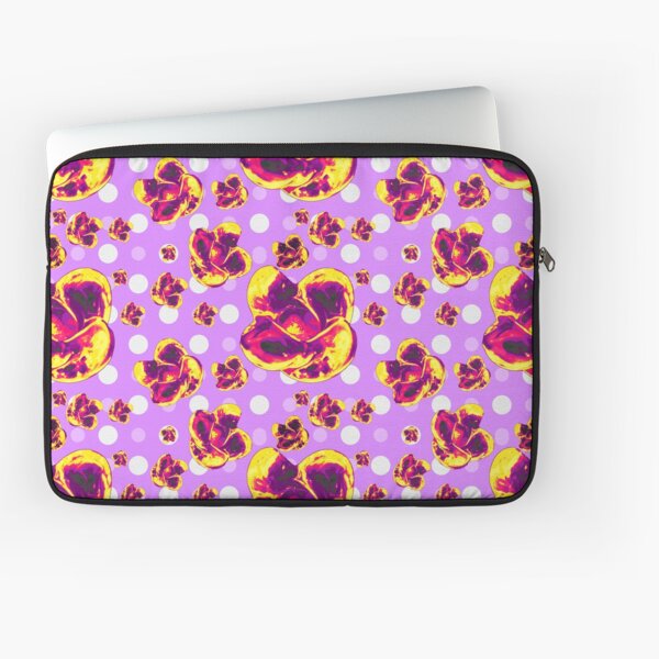 Sassy Glass Flowers Laptop Sleeve