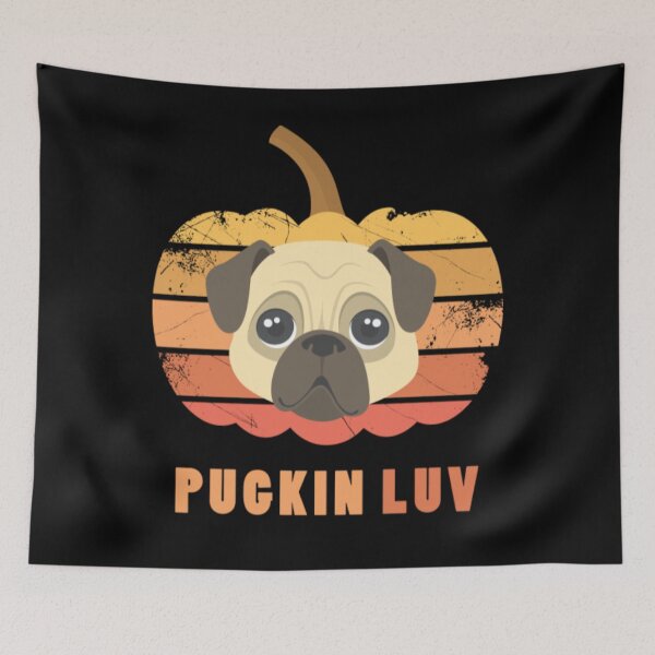 Item preview, Pugkin Luv Jackolantern Pug Gourd Fleabag Puppy. designed and sold by MAXXEXCHANGE.