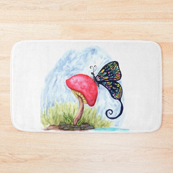Item preview, Butterfly on a Mushroom designed and sold by LadyTaneli.