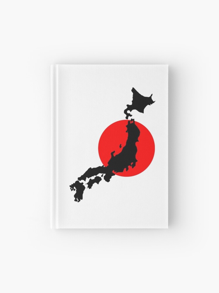 Japanese Japan Map And Flag Hardcover Journal By Tomsredbubble Redbubble