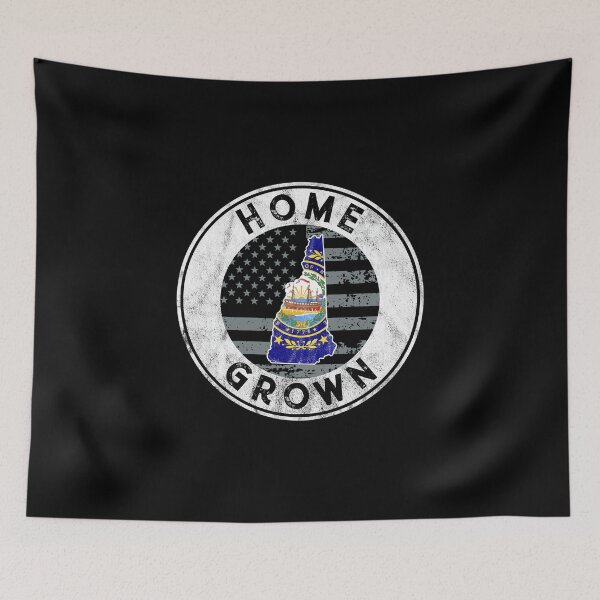 Item preview, New Hampshire Native Home Grown State American Flag Pride design designed and sold by CreatedByHeidi.