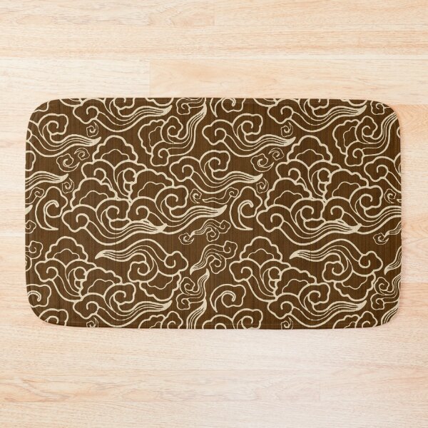 Item preview, Vintage Japanese Clouds, Taupe Brown designed and sold by Marymarice.