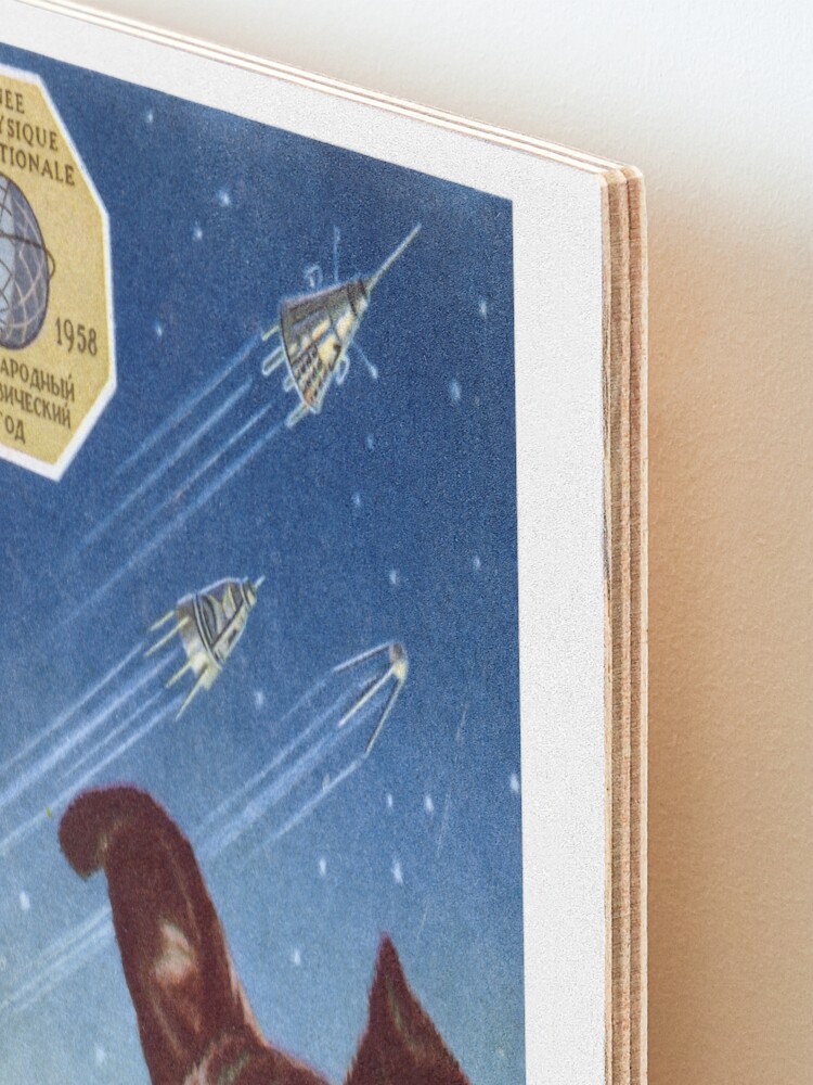Alternate view of 1958 Laika, First Dog in Space Mounted Print