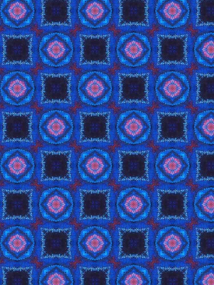 Aperçu 4 sur 4. Coque Samsung Galaxy avec l'œuvre Carrés et Cercles Bleus et Rouges créée et vendue par Patterner.