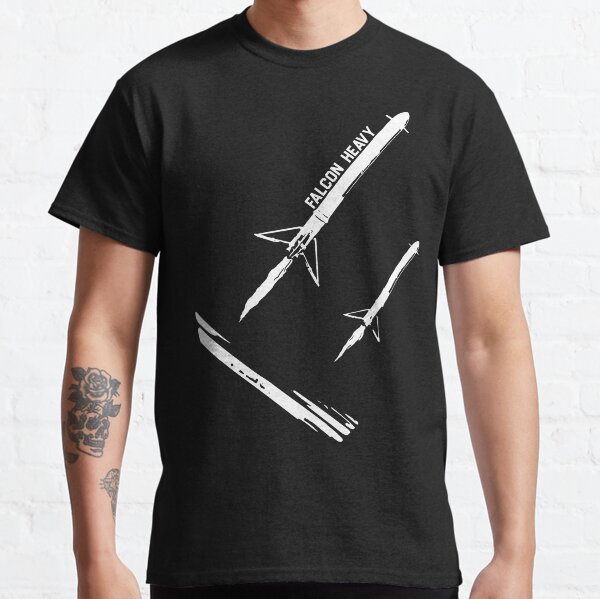 Falcon Heavy Landing - Noir T-shirt classique