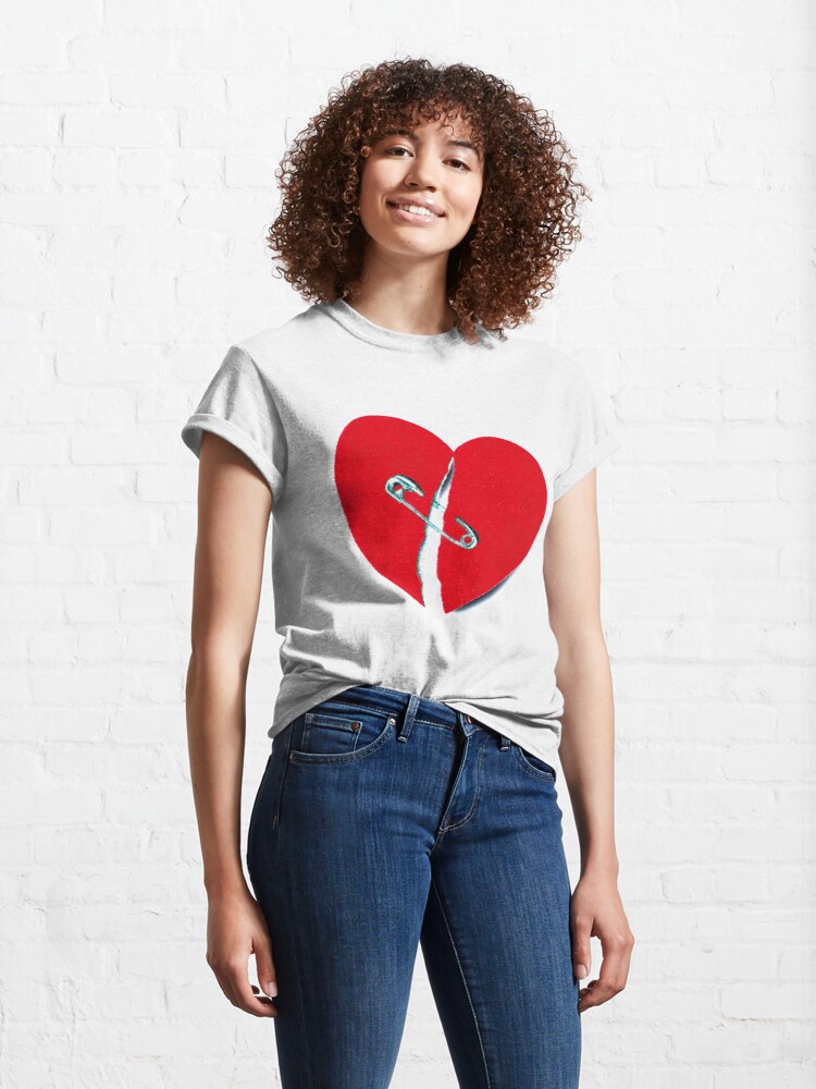 black broken heart shirt