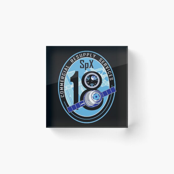 Item preview, NASA / SpaceX Commercial Resupply Services CRS-18 (SpX-18) Mission Patch designed and sold by bobbooo.