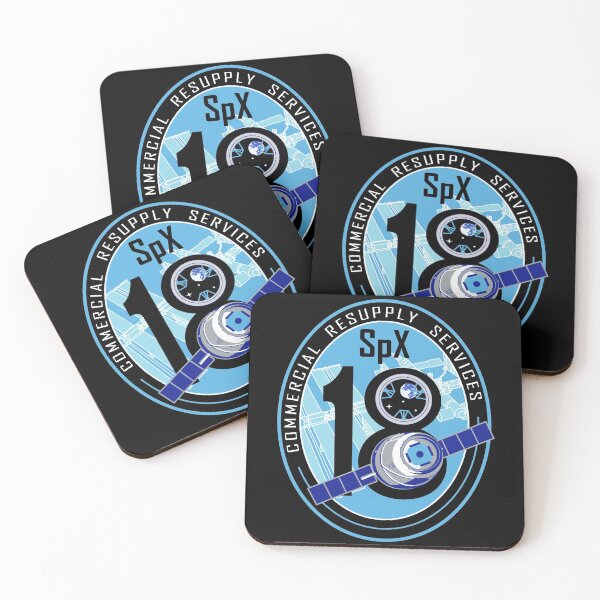 Item preview, NASA / SpaceX Commercial Resupply Services CRS-18 (SpX-18) Mission Patch designed and sold by bobbooo.