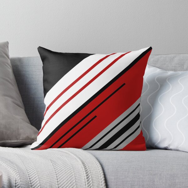 Diagonal stripes design Throw Pillow