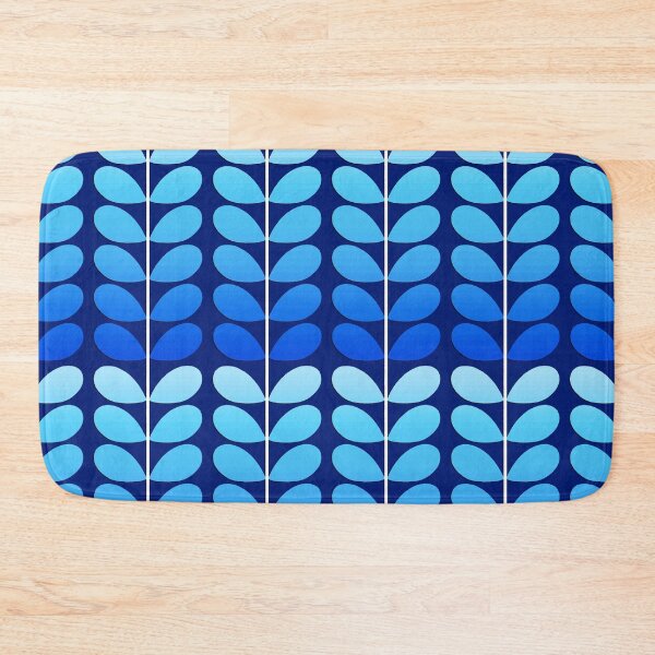 Item preview, Mid-Century Danish Leaves, Navy and Cobalt Blue designed and sold by Marymarice.