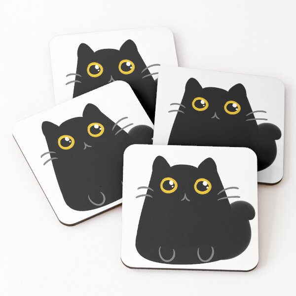 Item preview, Fat Black Cat designed and sold by ComfyKat.