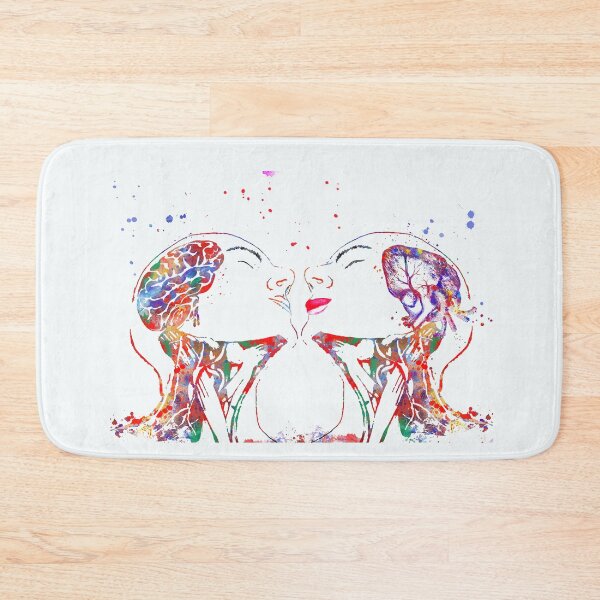 Item preview, Love art, brain and heart designed and sold by Rosaliartbook.