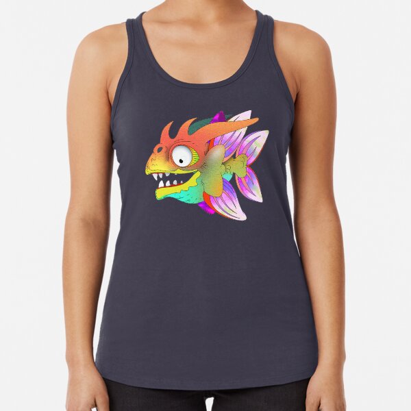 The Rainbow Ruff! Racerback Tank Top